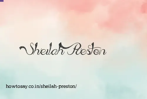 Sheilah Preston
