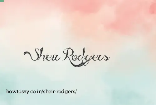 Sheir Rodgers