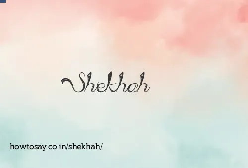 Shekhah