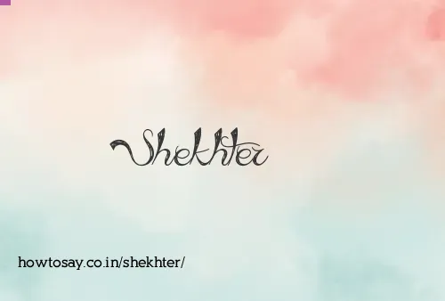Shekhter