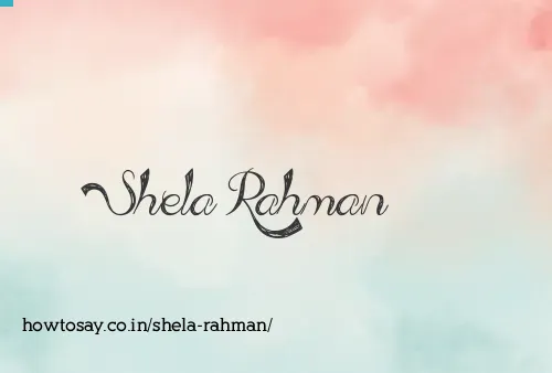 Shela Rahman
