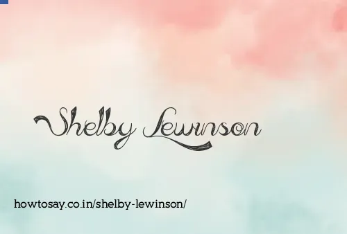 Shelby Lewinson