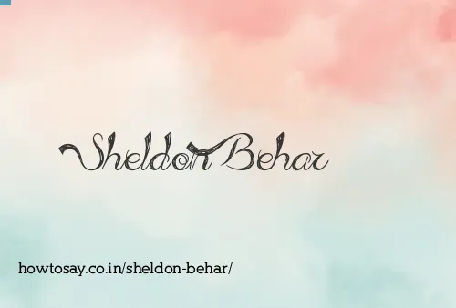 Sheldon Behar
