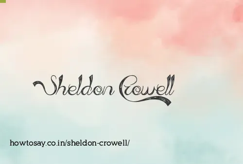 Sheldon Crowell