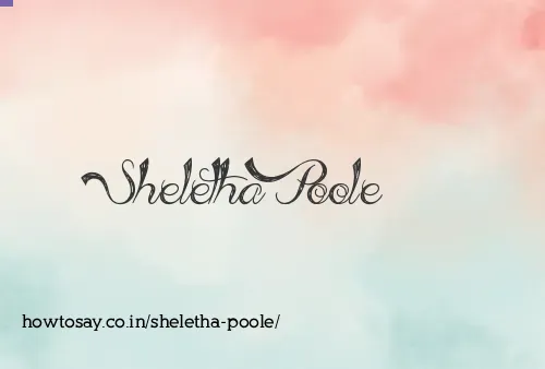 Sheletha Poole