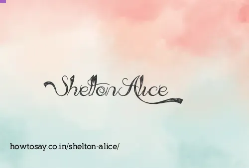 Shelton Alice