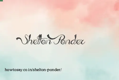 Shelton Ponder