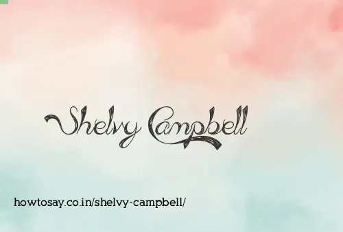 Shelvy Campbell