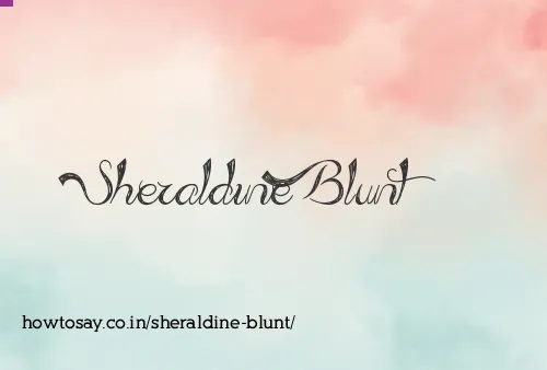 Sheraldine Blunt