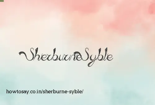 Sherburne Syble