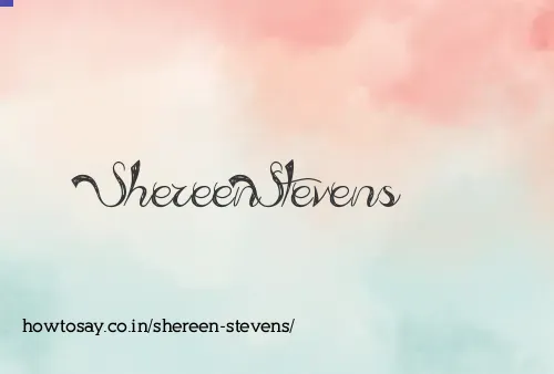 Shereen Stevens