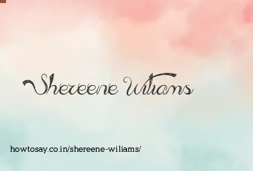 Shereene Wiliams