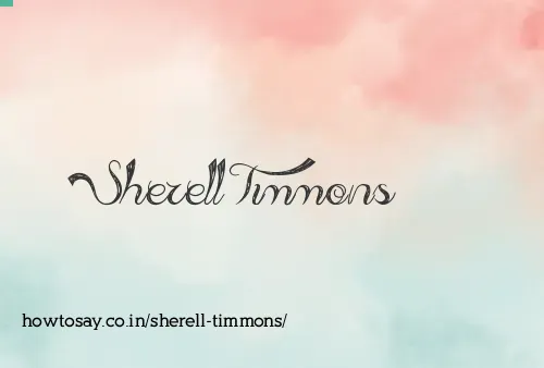 Sherell Timmons