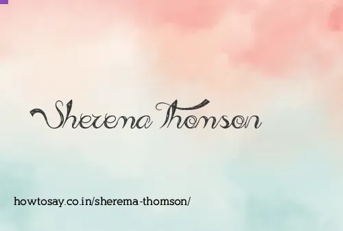 Sherema Thomson