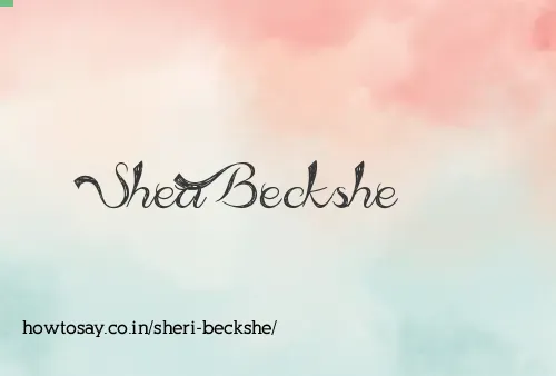 Sheri Beckshe