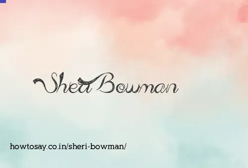 Sheri Bowman