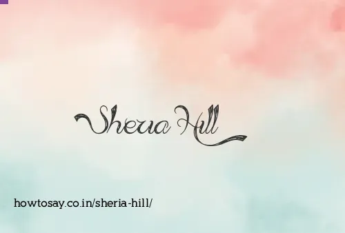 Sheria Hill