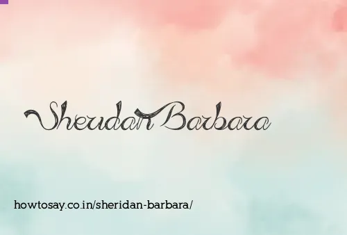 Sheridan Barbara