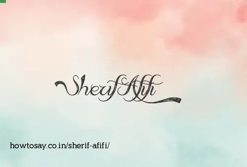 Sherif Afifi