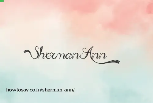 Sherman Ann