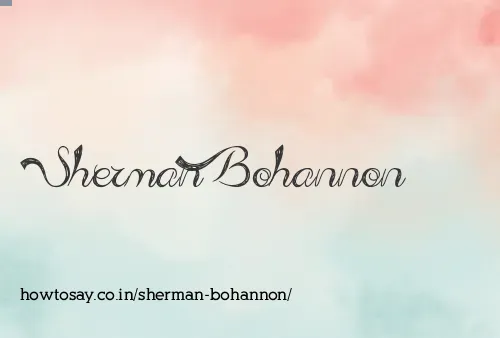 Sherman Bohannon