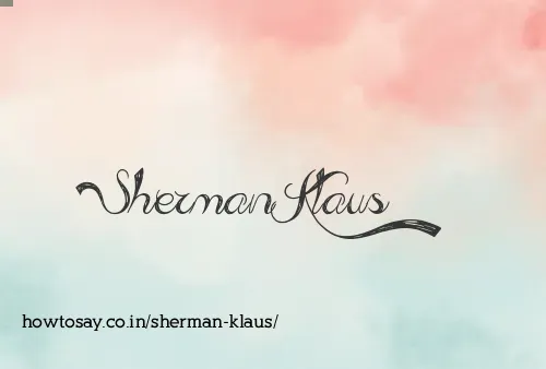 Sherman Klaus