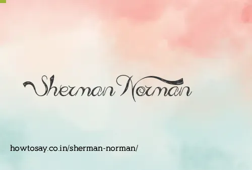Sherman Norman