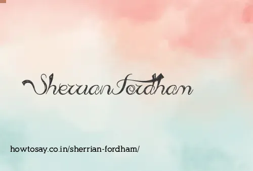 Sherrian Fordham