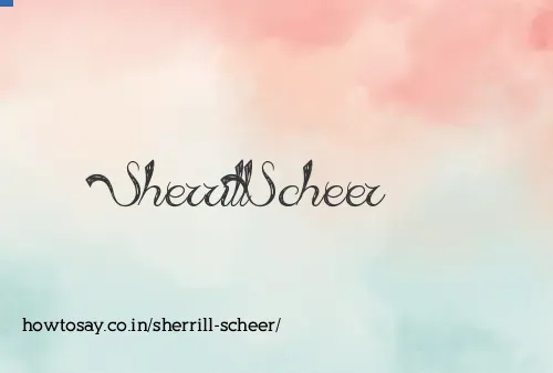 Sherrill Scheer