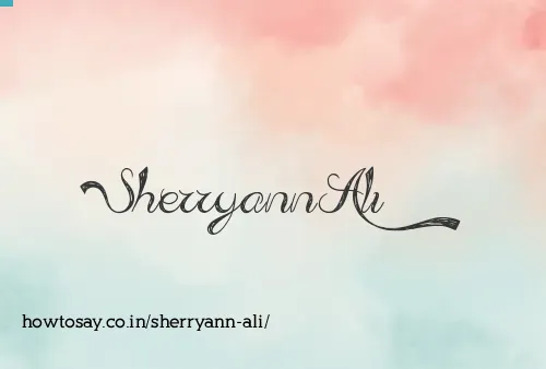 Sherryann Ali