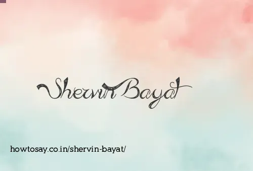 Shervin Bayat