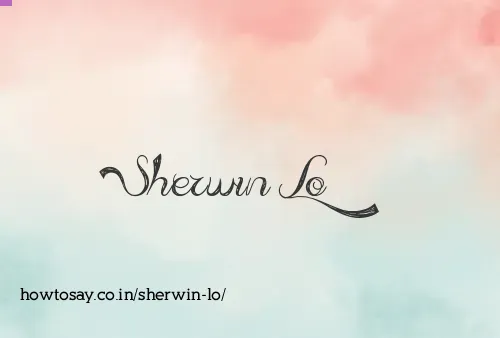 Sherwin Lo