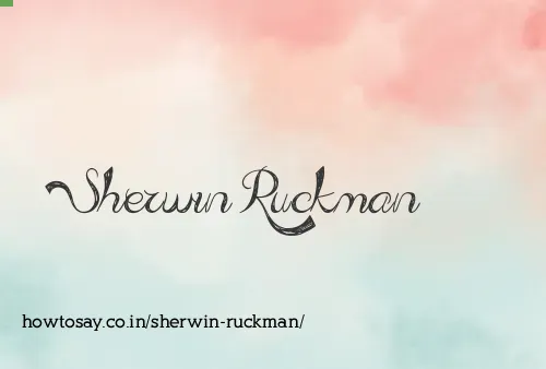Sherwin Ruckman