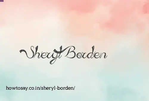 Sheryl Borden
