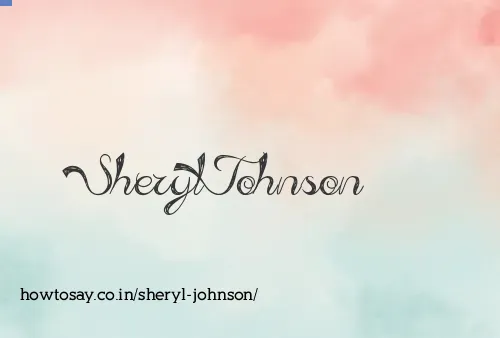 Sheryl Johnson