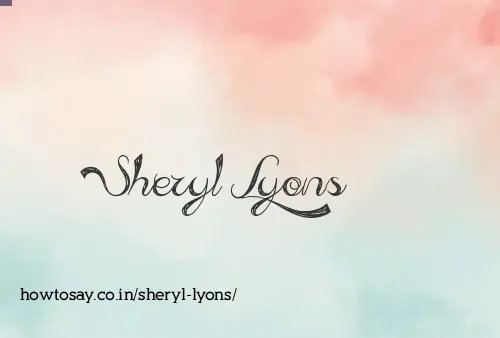 Sheryl Lyons