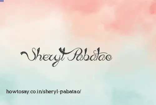 Sheryl Pabatao