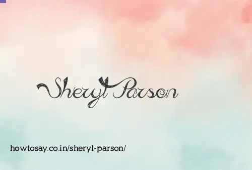 Sheryl Parson