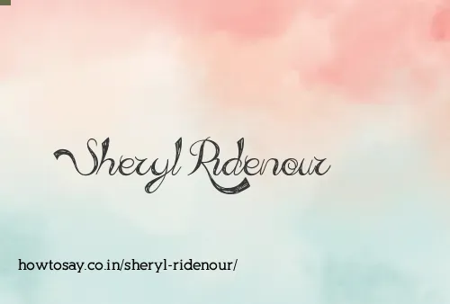 Sheryl Ridenour
