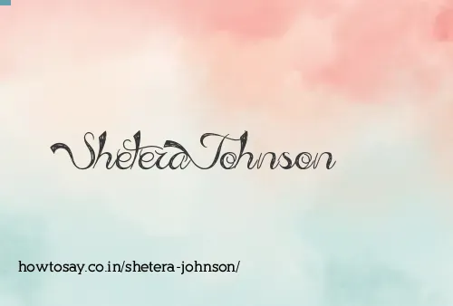 Shetera Johnson