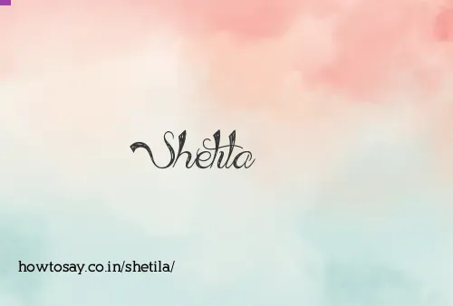 Shetila