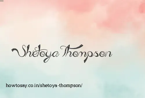 Shetoya Thompson