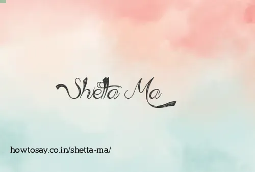 Shetta Ma