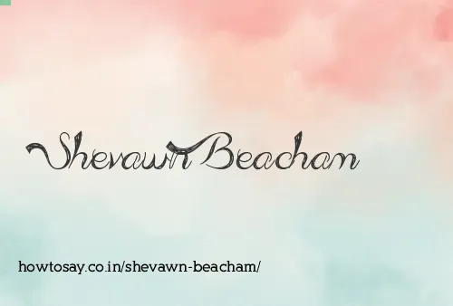 Shevawn Beacham