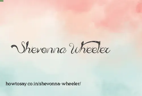 Shevonna Wheeler