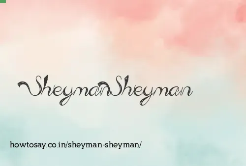 Sheyman Sheyman