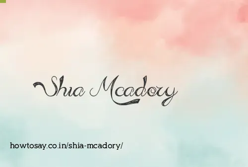 Shia Mcadory