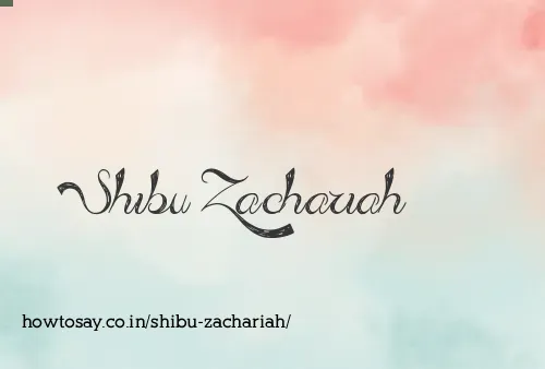 Shibu Zachariah