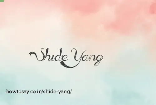 Shide Yang