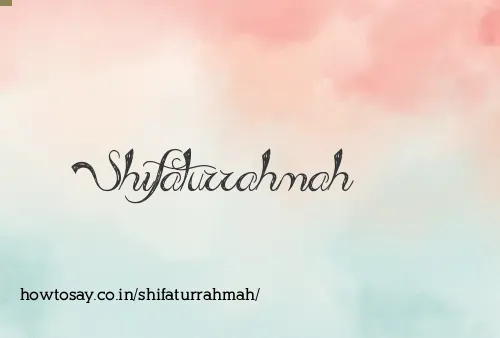 Shifaturrahmah